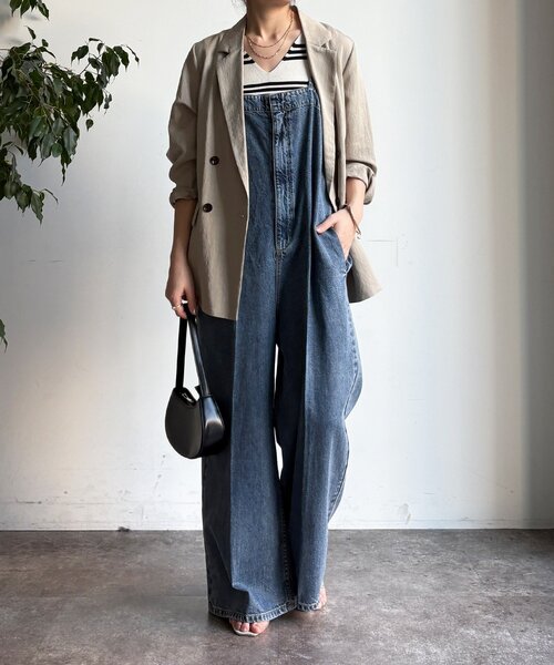 DouDou（ドゥドゥ）の「【WEB限定】ボーダーニットタンク（ニット/セーター・レディース・グレー/オフホワイト/ブラック・FREE）」の6枚目の写真