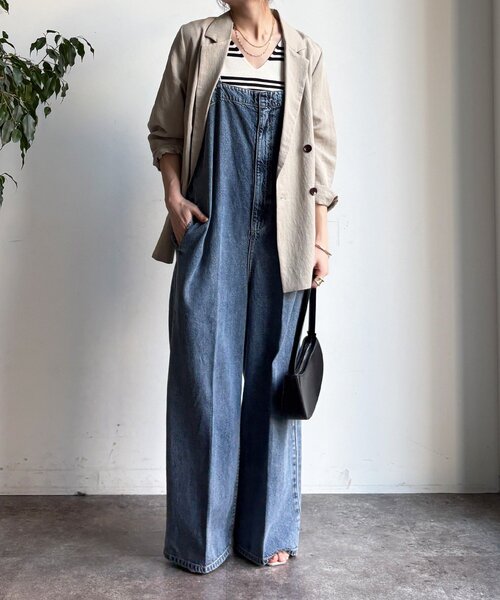 DouDou（ドゥドゥ）の「【WEB限定】ボーダーニットタンク（ニット/セーター・レディース・グレー/オフホワイト/ブラック・FREE）」の8枚目の写真