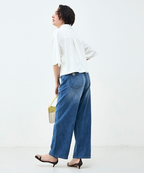 NOLLEY’S(ノーリーズ)の「《セットアップ対応》ウォッシャブルイージーツイルシャツ(シャツ/ブラウス・レディース・ブラック/チャコールグレー/ホワイト・38)」の20枚目の写真