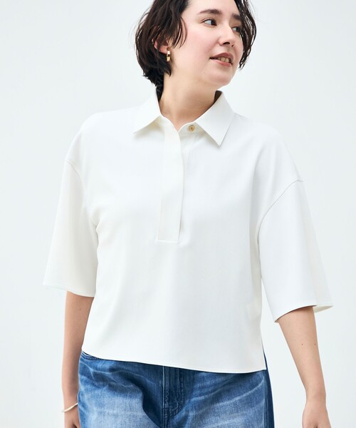 NOLLEY’S(ノーリーズ)の「《セットアップ対応》ウォッシャブルイージーツイルシャツ(シャツ/ブラウス・レディース・ブラック/チャコールグレー/ホワイト・38)」の7枚目の写真