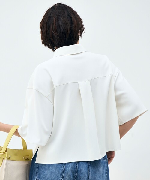 NOLLEY’S(ノーリーズ)の「《セットアップ対応》ウォッシャブルイージーツイルシャツ(シャツ/ブラウス・レディース・ブラック/チャコールグレー/ホワイト・38)」の11枚目の写真