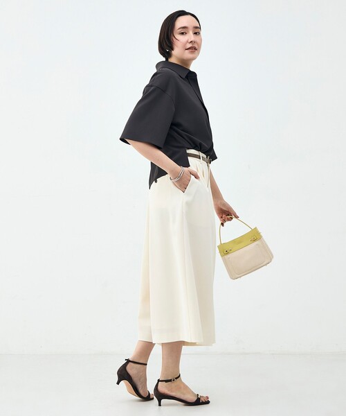 NOLLEY’S(ノーリーズ)の「《セットアップ対応》ウォッシャブルイージーツイルシャツ(シャツ/ブラウス・レディース・ブラック/チャコールグレー/ホワイト・38)」の17枚目の写真