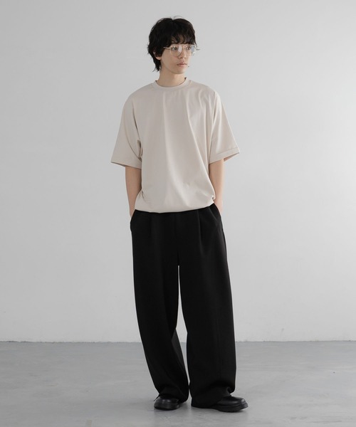 LOWRYS FARM(ローリーズファーム)の「【LFM(U)】MCCドローコードTSS/接触冷感 664303(Tシャツ/カットソー・メンズ・ブラック/グレー/ブラウン・MEDIUM/LARGE)」の16枚目の写真