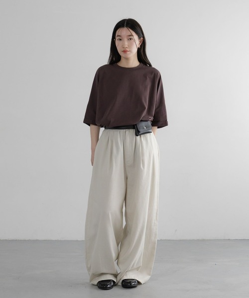 LOWRYS FARM(ローリーズファーム)の「【LFM(U)】MCCドローコードTSS/接触冷感 664303(Tシャツ/カットソー・メンズ・ブラック/グレー/ブラウン・MEDIUM/LARGE)」の22枚目の写真