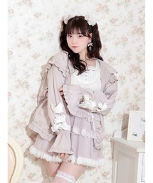うさ耳リボンフレアスリーブスピンドルブルゾン