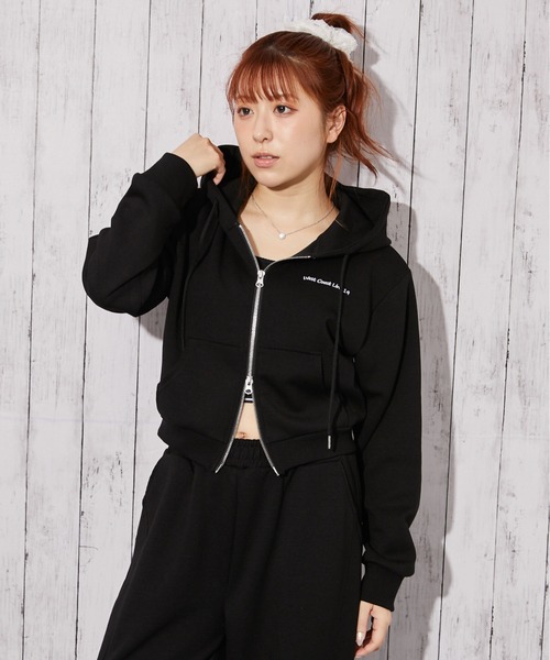 GORGE(ゴージ)の「《ダンボール 刺繍ロゴ》パーカー/カジュアル×シンプル/春秋/全3色(パーカー・レディース・アイボリー/ブラック/グレー・F)」の11枚目の写真