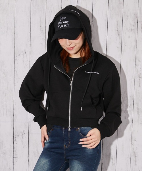 GORGE(ゴージ)の「《ダンボール 刺繍ロゴ》パーカー/カジュアル×シンプル/春秋/全3色(パーカー・レディース・アイボリー/ブラック/グレー・F)」の13枚目の写真