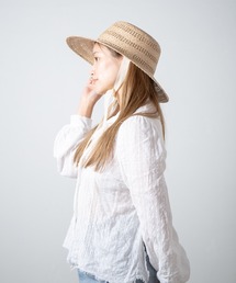 RACAL（ラカル）の「Kampi Border Lace Hat / キャンピボーダーレース編みサンハット（ハット・レディース）」