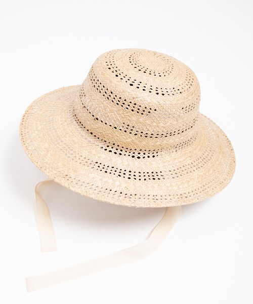 RACAL（ラカル）の「Kampi Border Lace Hat / キャンピボーダーレース編みサンハット（ハット・レディース・ナチュラル・FREE）」の2枚目の写真