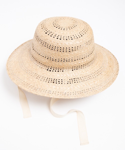 RACAL（ラカル）の「Kampi Border Lace Hat / キャンピボーダーレース編みサンハット（ハット・レディース・ナチュラル・FREE）」の3枚目の写真