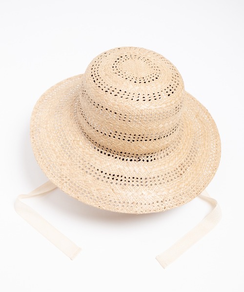 RACAL（ラカル）の「Kampi Border Lace Hat / キャンピボーダーレース編みサンハット（ハット・レディース・ナチュラル・FREE）」の4枚目の写真