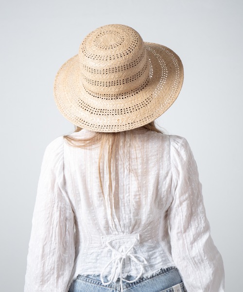 RACAL（ラカル）の「Kampi Border Lace Hat / キャンピボーダーレース編みサンハット（ハット・レディース・ナチュラル・FREE）」の16枚目の写真