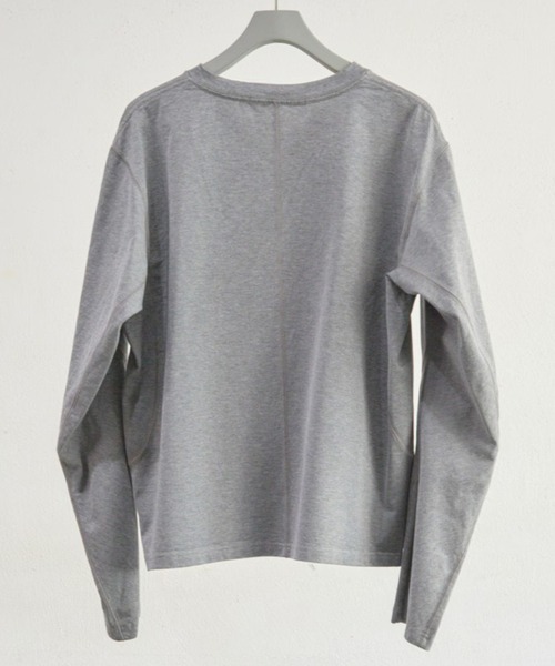 NVRFRGT（ネヴァーフォーゲット）の「【NVRFRGT】PANELLED V-NECK LONG SLEEVE T-SHIRT（Tシャツ/カットソー・メンズ・チャコールグレー/ブラウン・3/2）」の3枚目の写真