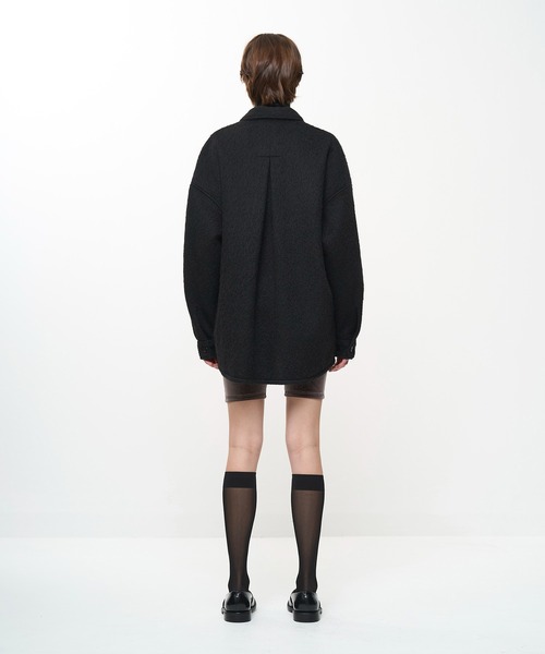 Juha(ユハ)の「ALPACA SHAGGY JACKET(シャツ/ブラウス・メンズ・ブラック/アイボリー・4/3)」の5枚目の写真