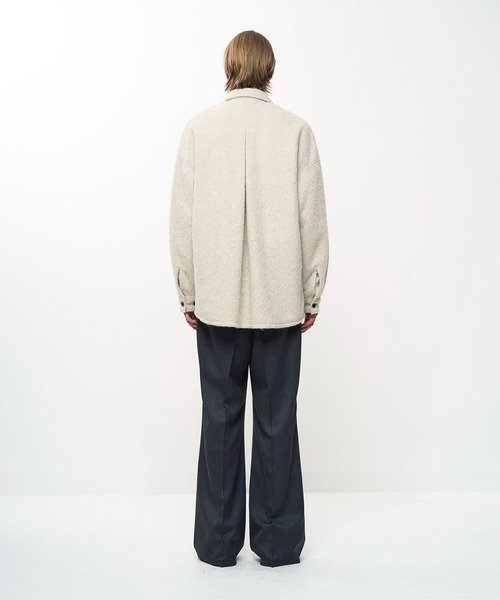 Juha(ユハ)の「ALPACA SHAGGY JACKET(シャツ/ブラウス・メンズ・ブラック/アイボリー・4/3)」の8枚目の写真