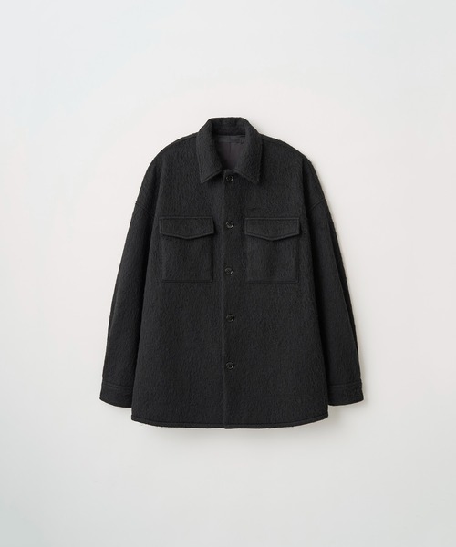 Juha(ユハ)の「ALPACA SHAGGY JACKET(シャツ/ブラウス・メンズ・ブラック/アイボリー・4/3)」の10枚目の写真