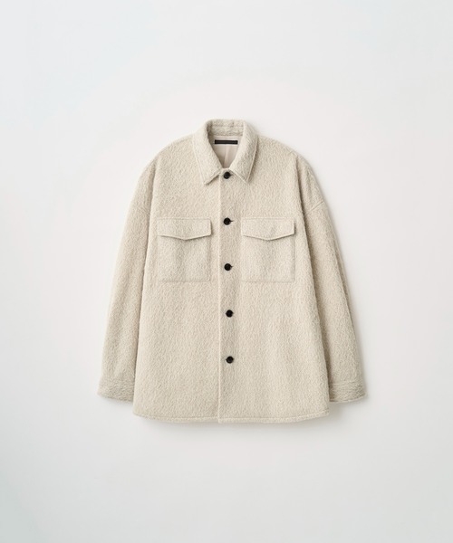 Juha(ユハ)の「ALPACA SHAGGY JACKET(シャツ/ブラウス・メンズ・ブラック/アイボリー・4/3)」の11枚目の写真