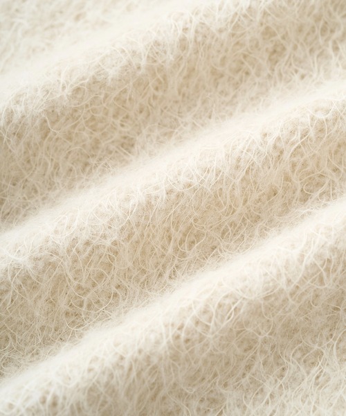 Juha(ユハ)の「ALPACA SHAGGY JACKET(シャツ/ブラウス・メンズ・ブラック/アイボリー・4/3)」の14枚目の写真