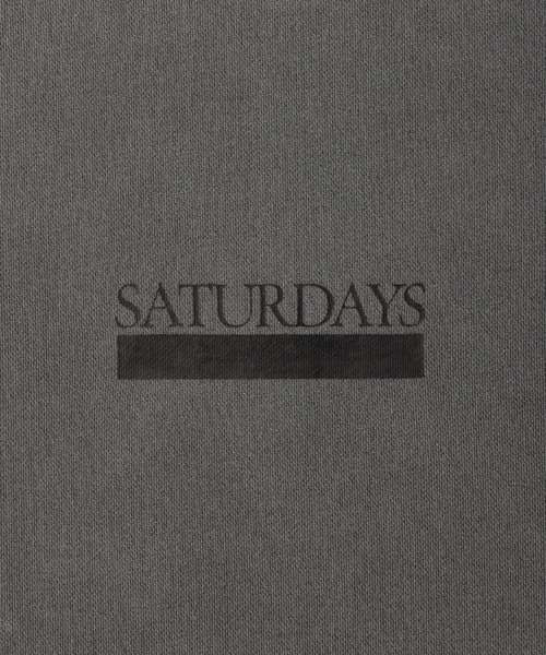 Saturdays NYC（サタデーズ ニューヨークシティ ）の「Bowery Underline Sweatshirt（スウェット・メンズ・チャコールグレー/キナリ/ネイビー・L/M/S）」の10枚目の写真