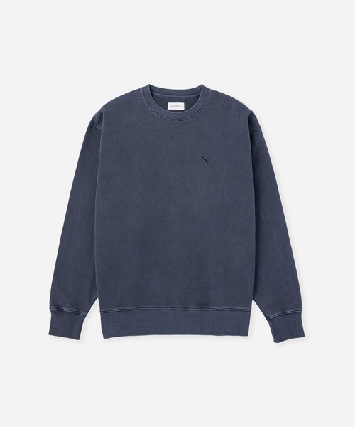 Saturdays NYC（サタデーズ ニューヨークシティ ）の「Bowery Underline Sweatshirt（スウェット・メンズ・チャコールグレー/キナリ/ネイビー・L/M/S）」の6枚目の写真