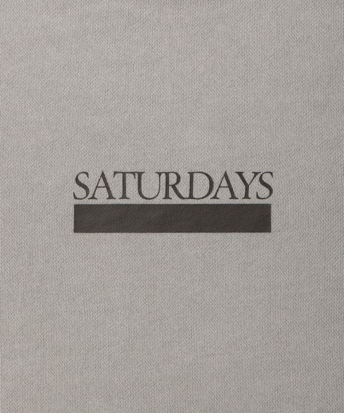 Saturdays NYC（サタデーズ ニューヨークシティ ）の「Bowery Underline Sweatshirt（スウェット・メンズ・チャコールグレー/キナリ/ネイビー・L/M/S）」の11枚目の写真