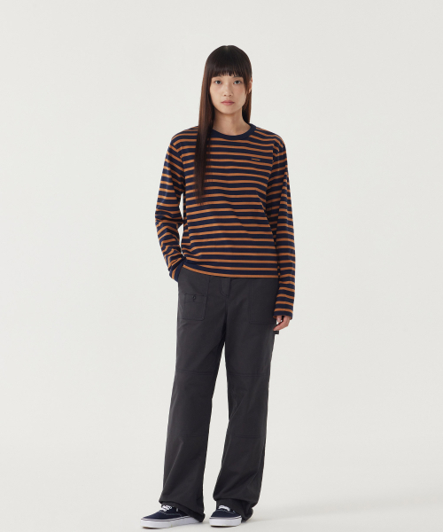 COVERNAT WOMAN(カバーナットウーマン)の「ウィメンズストライプロングスリーブダークネイビー(Tシャツ/カットソー・レディース・その他・WM/WS)」の4枚目の写真