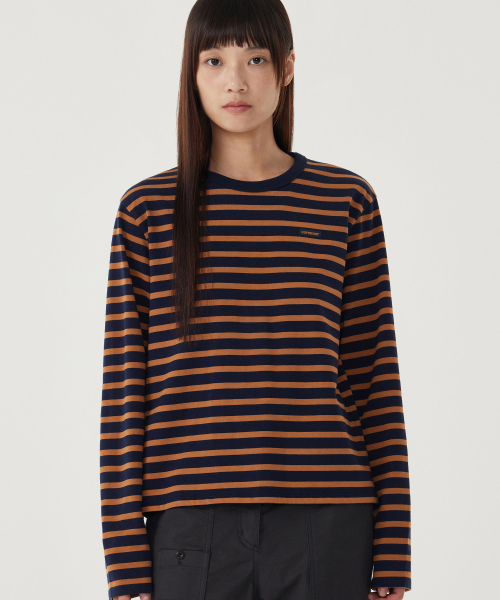 COVERNAT WOMAN(カバーナットウーマン)の「ウィメンズストライプロングスリーブダークネイビー(Tシャツ/カットソー・レディース・その他・WM/WS)」の7枚目の写真