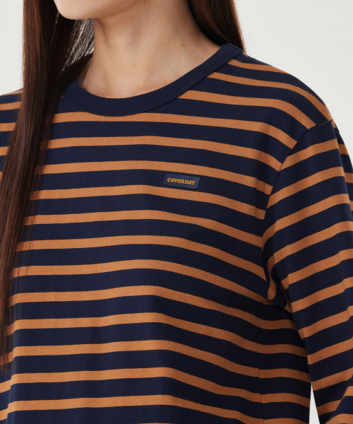 COVERNAT WOMAN(カバーナットウーマン)の「ウィメンズストライプロングスリーブダークネイビー(Tシャツ/カットソー・レディース・その他・WM/WS)」の8枚目の写真