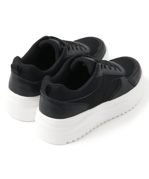 algy（アルジー）の「軽量厚底スニーカー（スニーカー・キッズ・シルバー/ブラック/オフホワイト・24/23/22/21/20）」の4枚目の写真