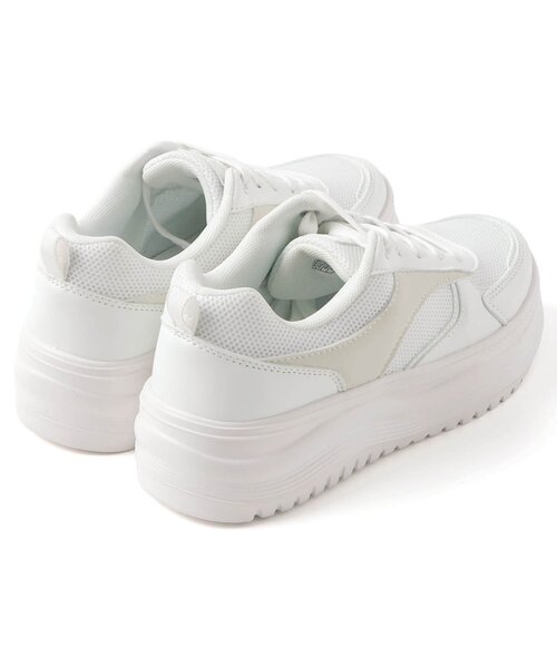 algy（アルジー）の「軽量厚底スニーカー（スニーカー・キッズ・シルバー/ブラック/オフホワイト・24/23/22/21/20）」の5枚目の写真