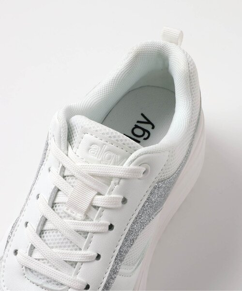 algy（アルジー）の「軽量厚底スニーカー（スニーカー・キッズ・シルバー/ブラック/オフホワイト・24/23/22/21/20）」の7枚目の写真