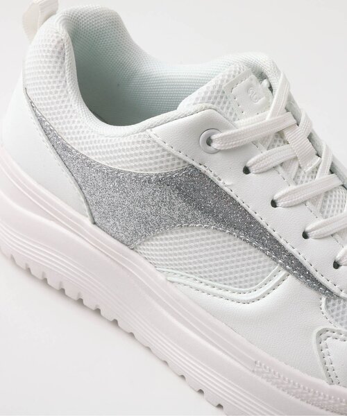 algy（アルジー）の「軽量厚底スニーカー（スニーカー・キッズ・シルバー/ブラック/オフホワイト・24/23/22/21/20）」の9枚目の写真