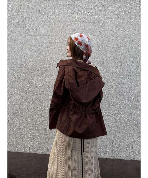 LAGUNAMOON（ラグナムーン）の「バリエーション柄スカーフ（バンダナ/スカーフ・レディース・ブラック/ブラウン/オレンジ・FREE）」の3枚目の写真