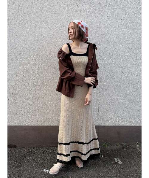 LAGUNAMOON（ラグナムーン）の「バリエーション柄スカーフ（バンダナ/スカーフ・レディース・ブラック/ブラウン/オレンジ・FREE）」の14枚目の写真