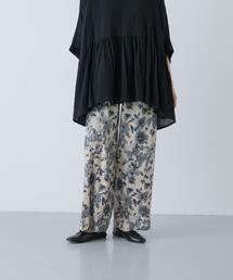 かぐれ | コットンリネンプリントイージーパンツ(その他パンツ)