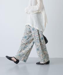 かぐれ（カグレ）の「コットンリネンプリントイージーパンツ（その他パンツ）」