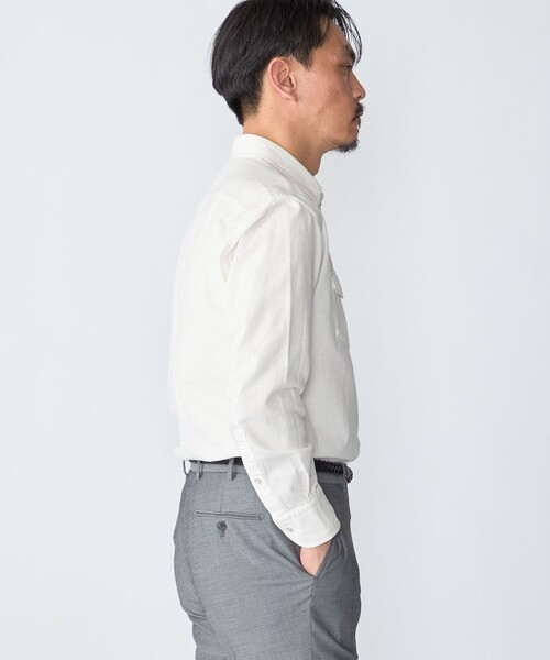 SHIPS(シップス)の「SHIPS: ウォッシュド ホワイト デニム ウエスタン シャツ(シャツ/ブラウス・メンズ・ホワイト・SMALL/MEDIUM/LARGE/X-LARGE)」の18枚目の写真