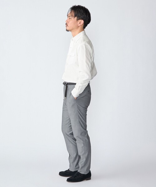 SHIPS(シップス)の「SHIPS: ウォッシュド ホワイト デニム ウエスタン シャツ(シャツ/ブラウス・メンズ・ホワイト・SMALL/MEDIUM/LARGE/X-LARGE)」の3枚目の写真
