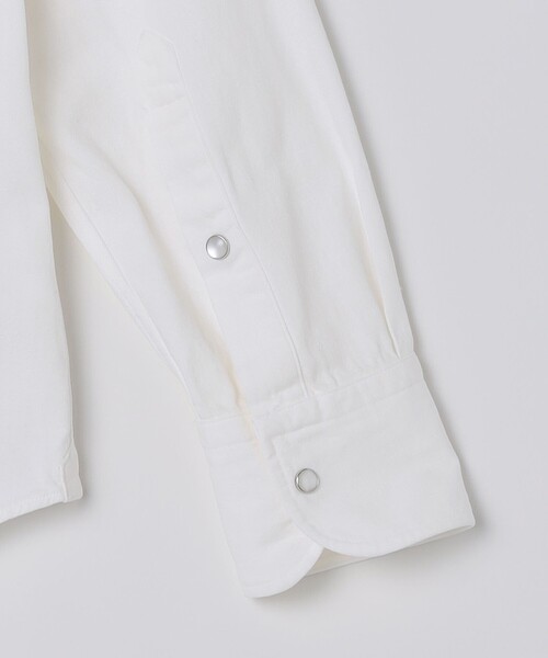 SHIPS(シップス)の「SHIPS: ウォッシュド ホワイト デニム ウエスタン シャツ(シャツ/ブラウス・メンズ・ホワイト・SMALL/MEDIUM/LARGE/X-LARGE)」の12枚目の写真