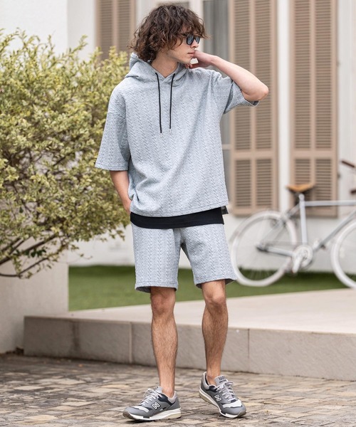 CAMBIO(カンビオ)の「mp14869- ケーブルニットソーショーツ(BP-BFS0111)(その他パンツ・メンズ・ベージュ/ブラック/ブルー/グレー・M/S/L)」の10枚目の写真