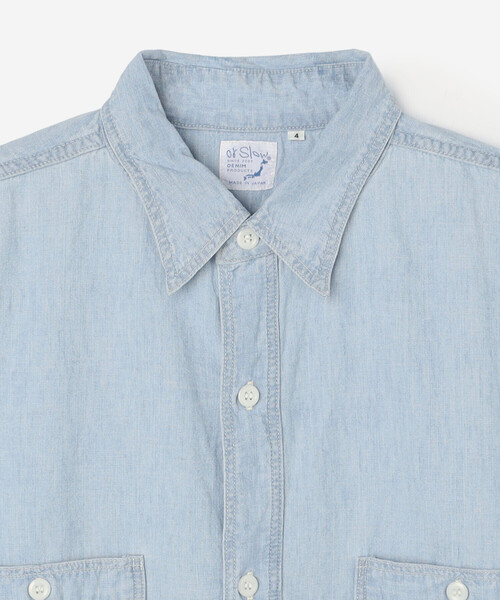 orSlow（オアスロウ）の「orSlow | シャンブレー ワークシャツ MEN（シャツ/ブラウス・メンズ・ブルー系その他・4/3）」の7枚目の写真