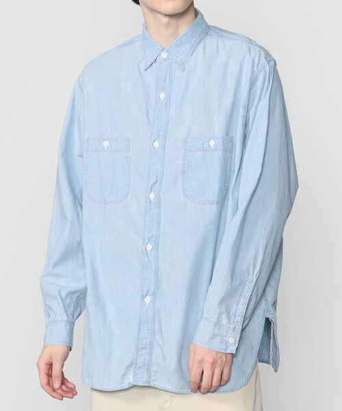 orSlow(オアスロウ)の「orSlow | シャンブレー ワークシャツ MEN(シャツ/ブラウス・メンズ・ブルー系その他・4/3)」の16枚目の写真