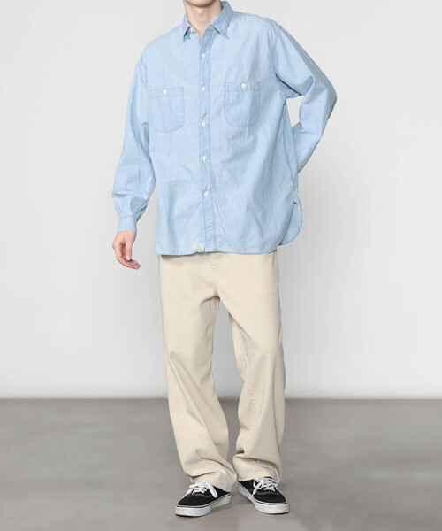 orSlow(オアスロウ)の「orSlow | シャンブレー ワークシャツ MEN(シャツ/ブラウス・メンズ・ブルー系その他・4/3)」の17枚目の写真