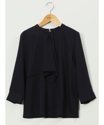 m.f.editorial（エムエフエディトリアル）の「＊【ストレッチ イージーケア】m.f.エディトリアル レディース ラッフル フリル 7分袖 プルオーバー ブラウス（シャツ/ブラウス）」