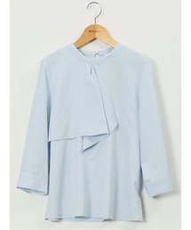 m.f.editorial（エムエフエディトリアル）の「＊【ストレッチ イージーケア】m.f.エディトリアル レディース ラッフル フリル 7分袖 プルオーバー ブラウス（シャツ/ブラウス）」