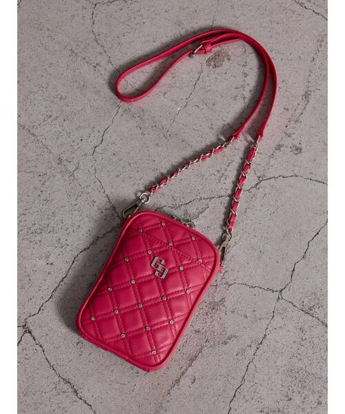 GYDA（ジェイダ）の「GG bijou quiltingミニショルダーBAG（ショルダーバッグ・レディース・ピンク/シルバー/ライトブルー/オフホワイト/ブラック・FREE）」の4枚目の写真