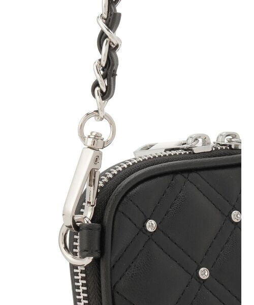 GYDA（ジェイダ）の「GG bijou quiltingミニショルダーBAG（ショルダーバッグ・レディース・ピンク/シルバー/ライトブルー/オフホワイト/ブラック・FREE）」の12枚目の写真