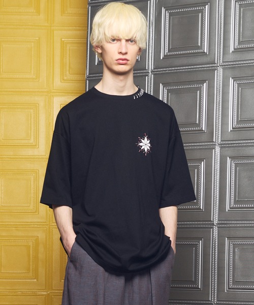 UNISEX》Nuance Graphics Prime-Over Hand Stitching Short Sleeve T