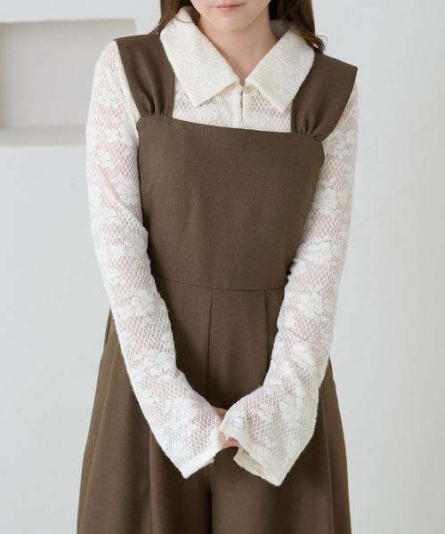 apres jour clair（アプレジュールクレア）の「【apres jour clair】デザインオールインワン（つなぎ/オールインワン・レディース・チャコールグレー/ベージュ/ブラウン系その他・MEDIUM/SMALL/LARGE）」の15枚目の写真