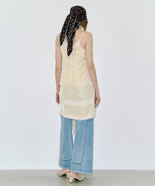 JOSE MOON（ジョゼムーン）の「CROSS OVER LACE SKIRT/クロスオーバーレーススカート（スカート・レディース・イエロー系その他/ブラック/ホワイト・FREE）」の15枚目の写真